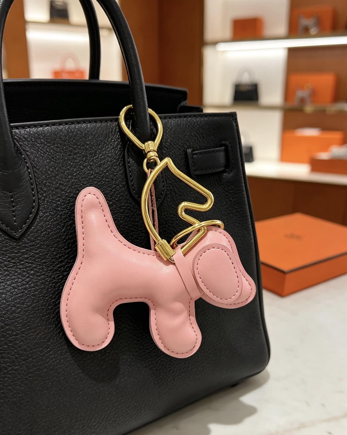 Hermes Hermès Dog Keychain