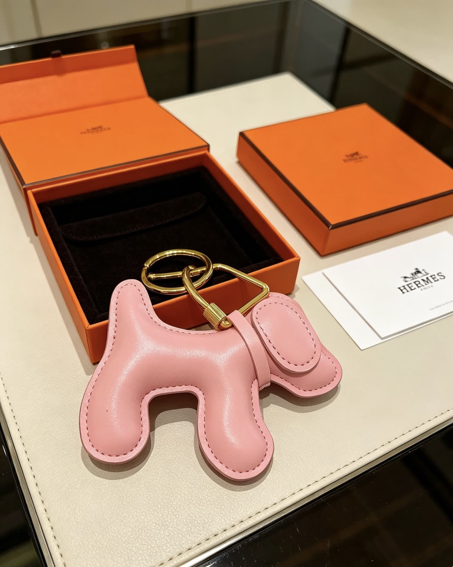 Hermes Hermès Dog Keychain