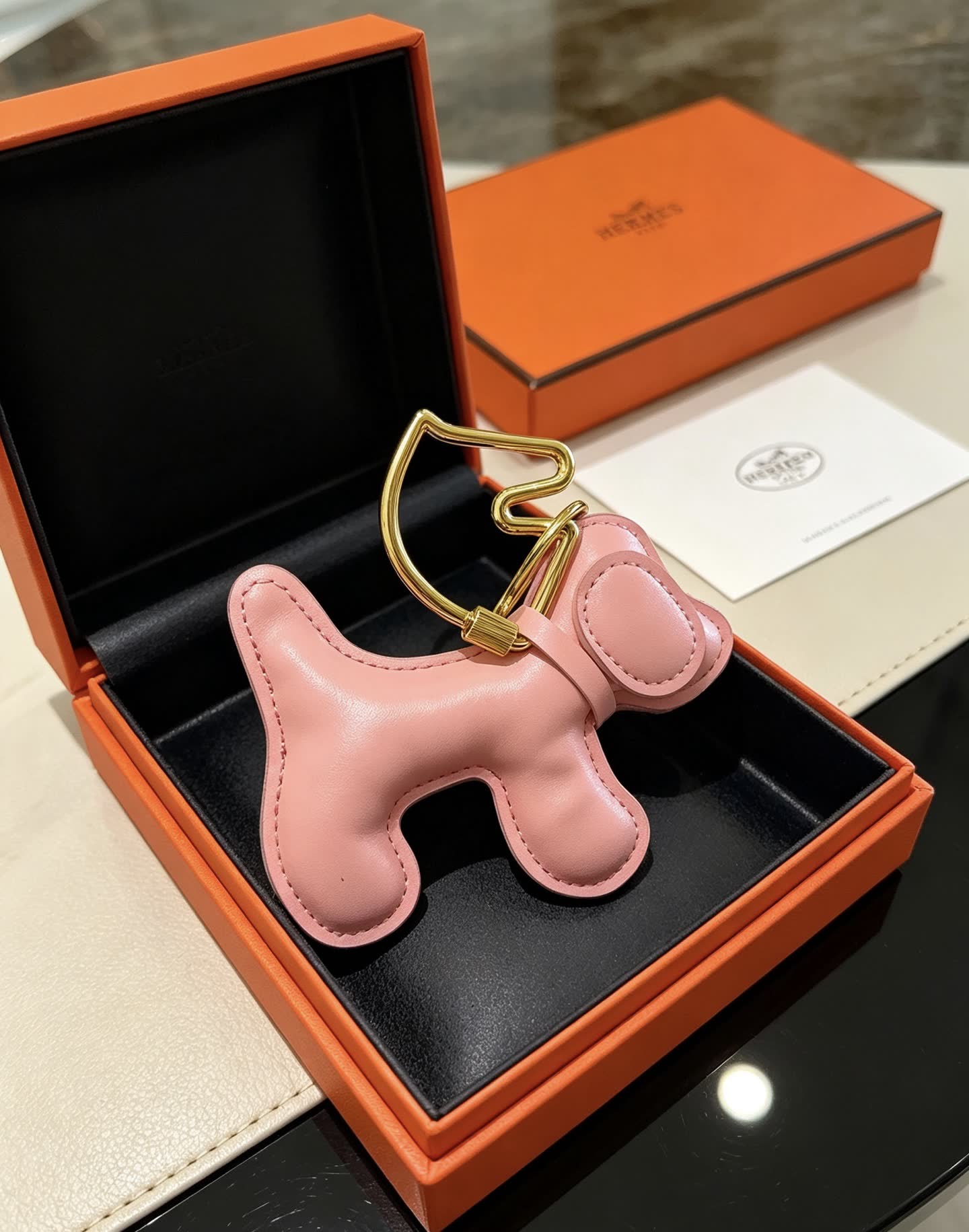 Hermes Hermès Dog Keychain