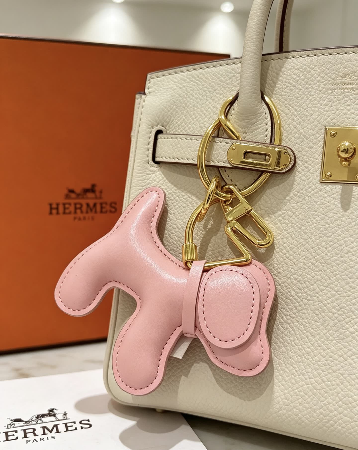 Hermes Hermès Dog Keychain