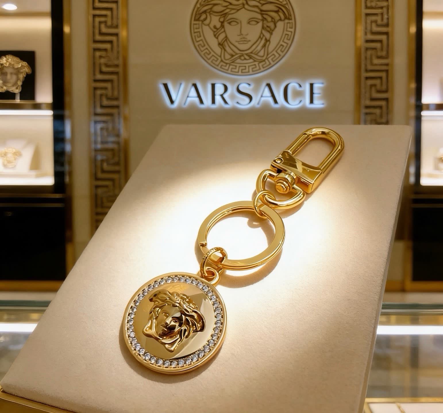 Versace Medusa Head Keychain