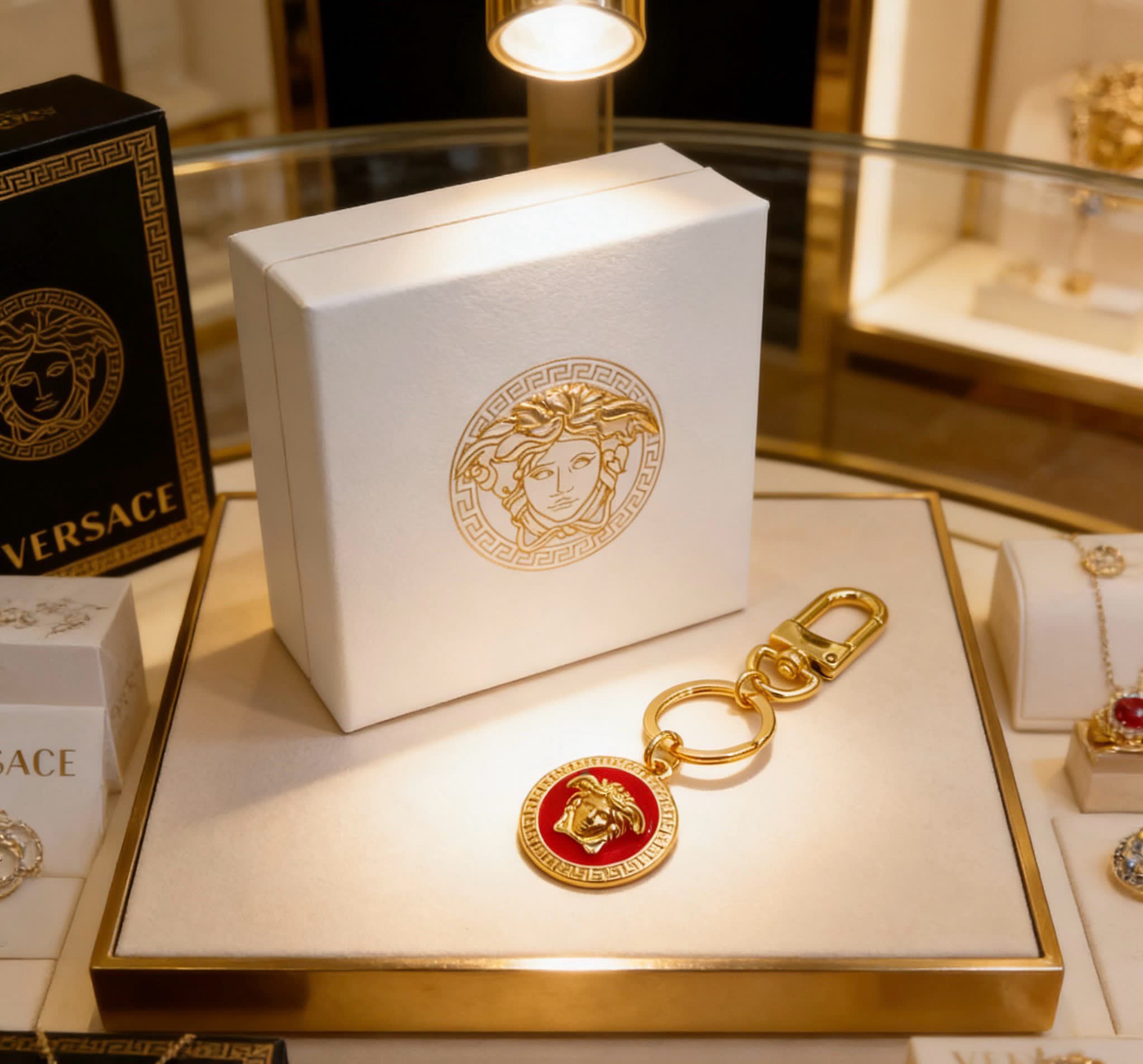 Versace Medusa Keychain