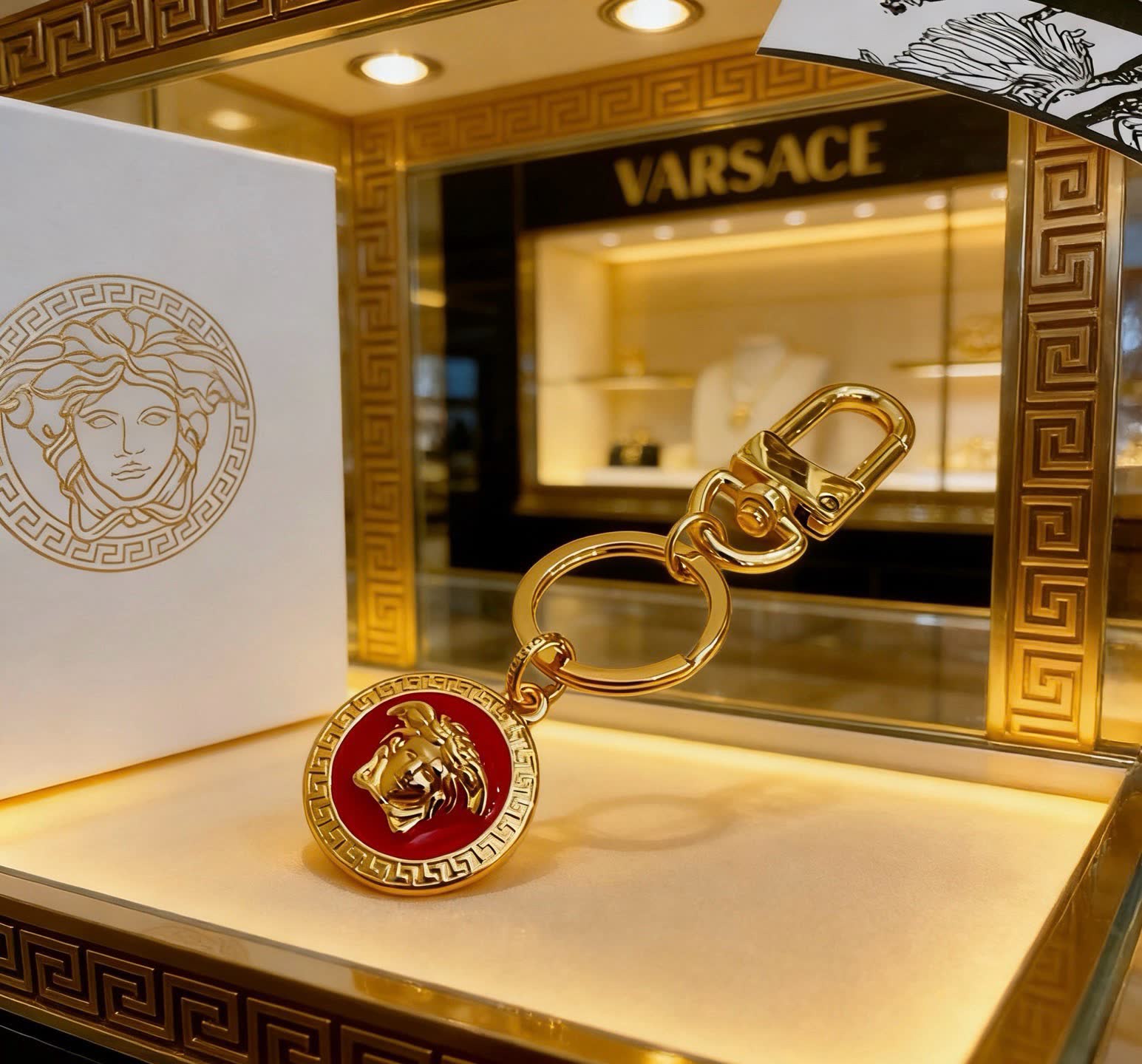 Versace Medusa Keychain