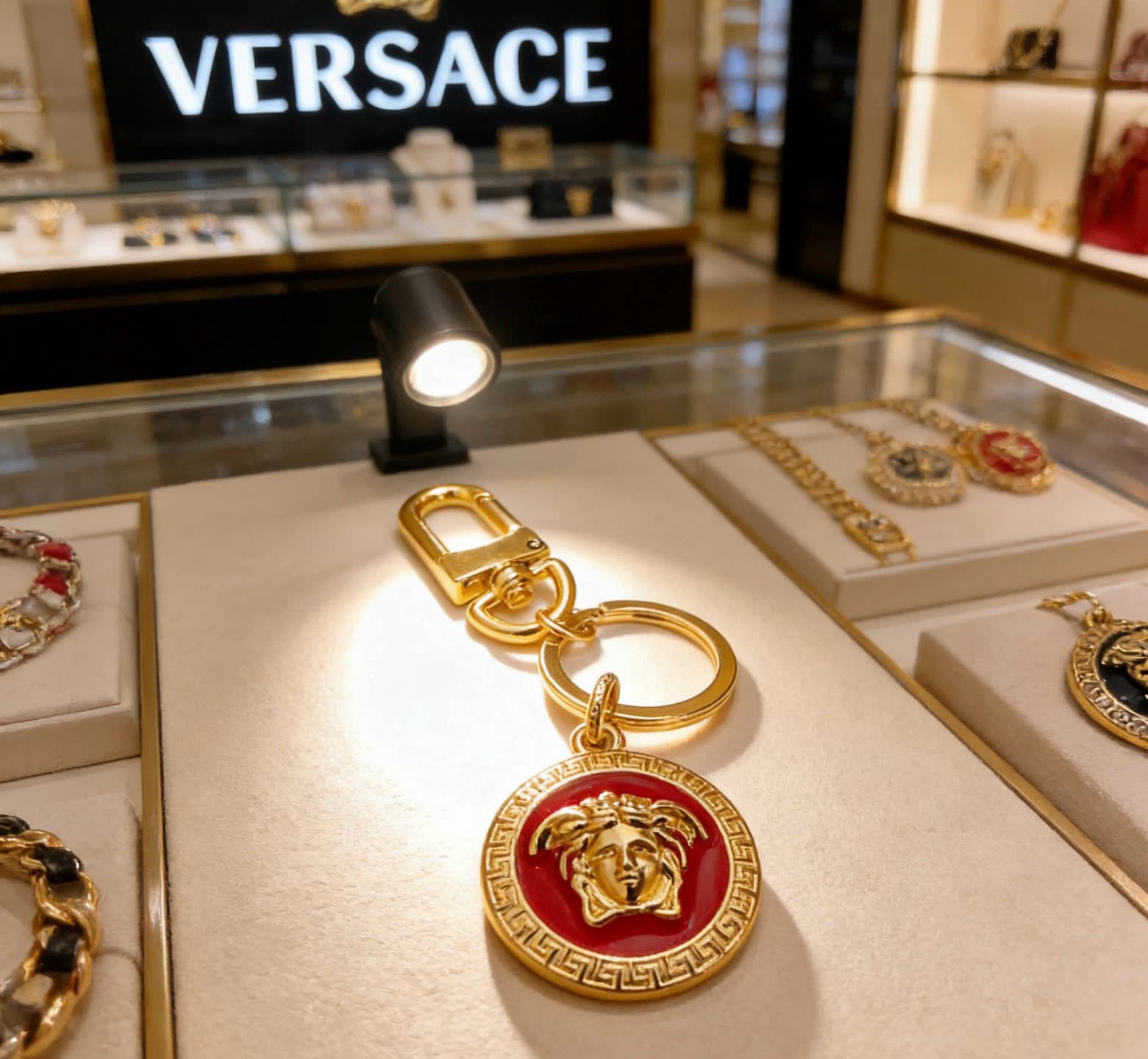 Versace Medusa Keychain