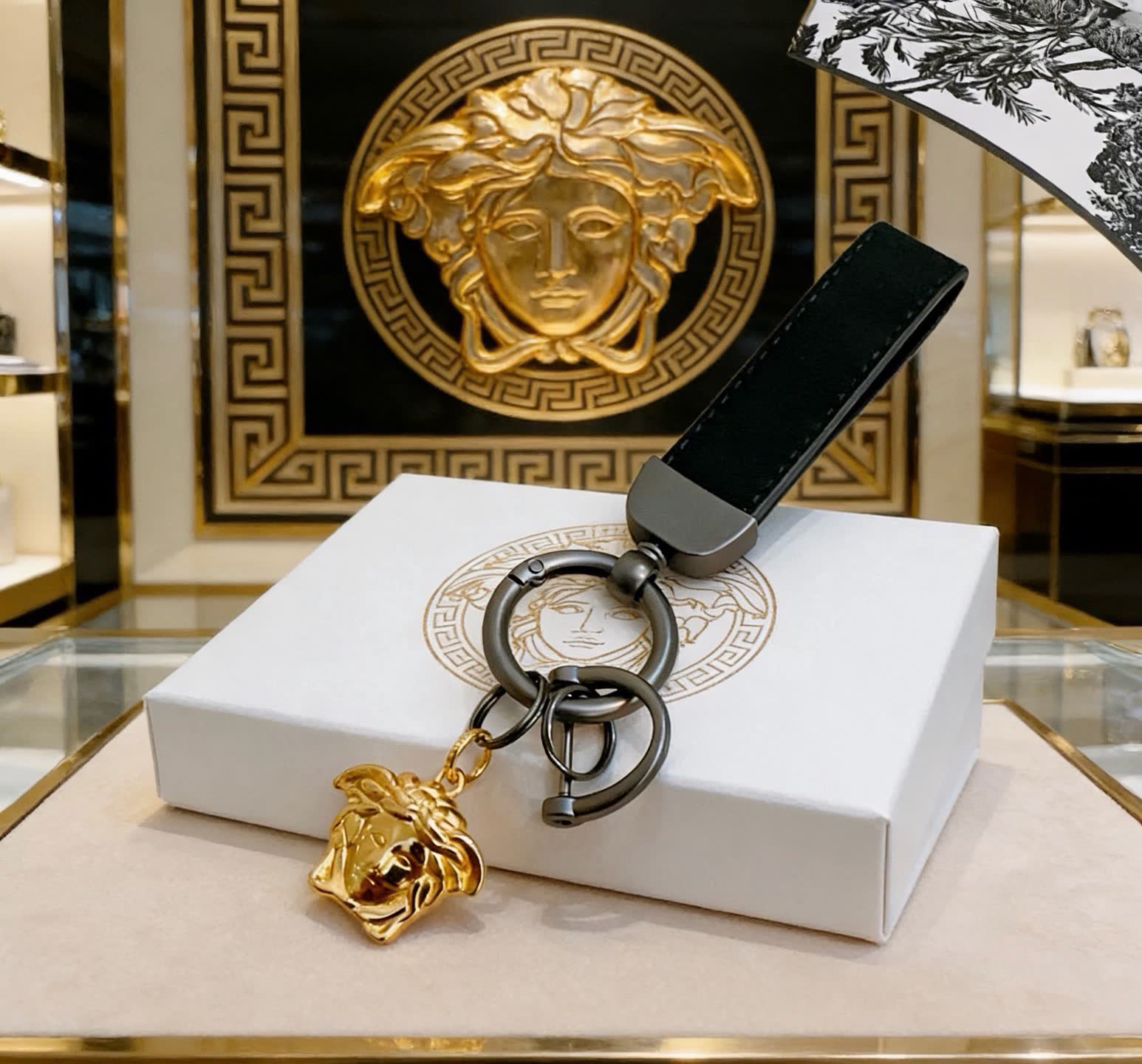 Versace Medusa Keychain