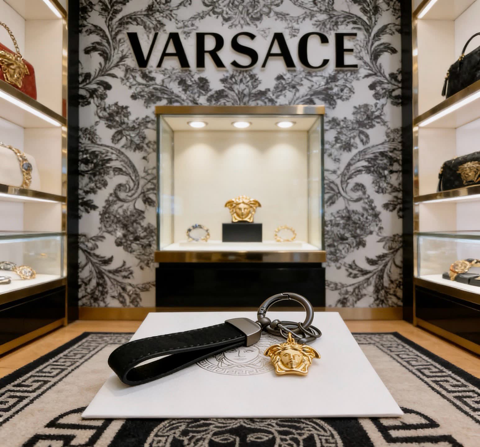 Versace Medusa Keychain