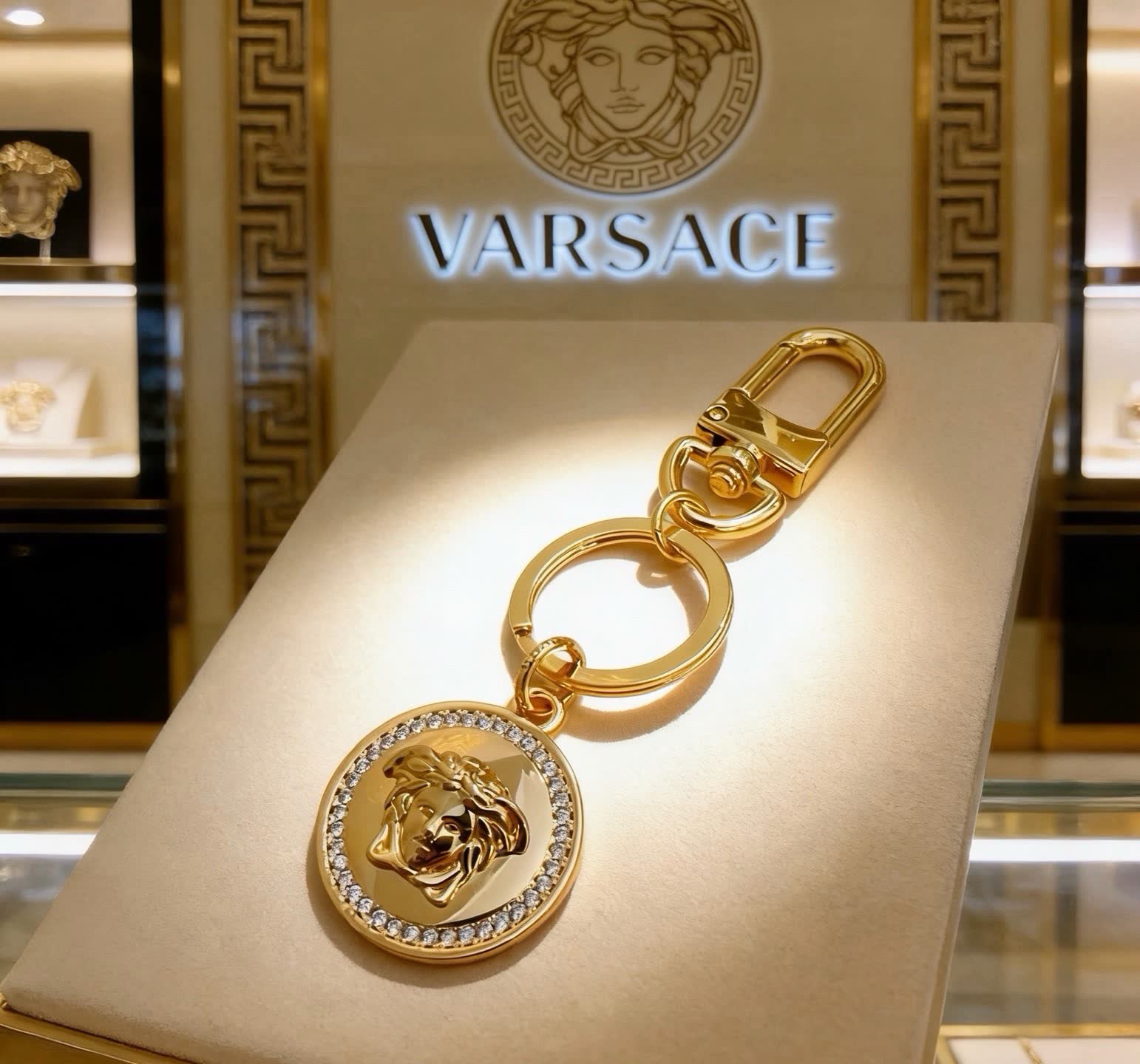 Versace Medusa Head Keychain