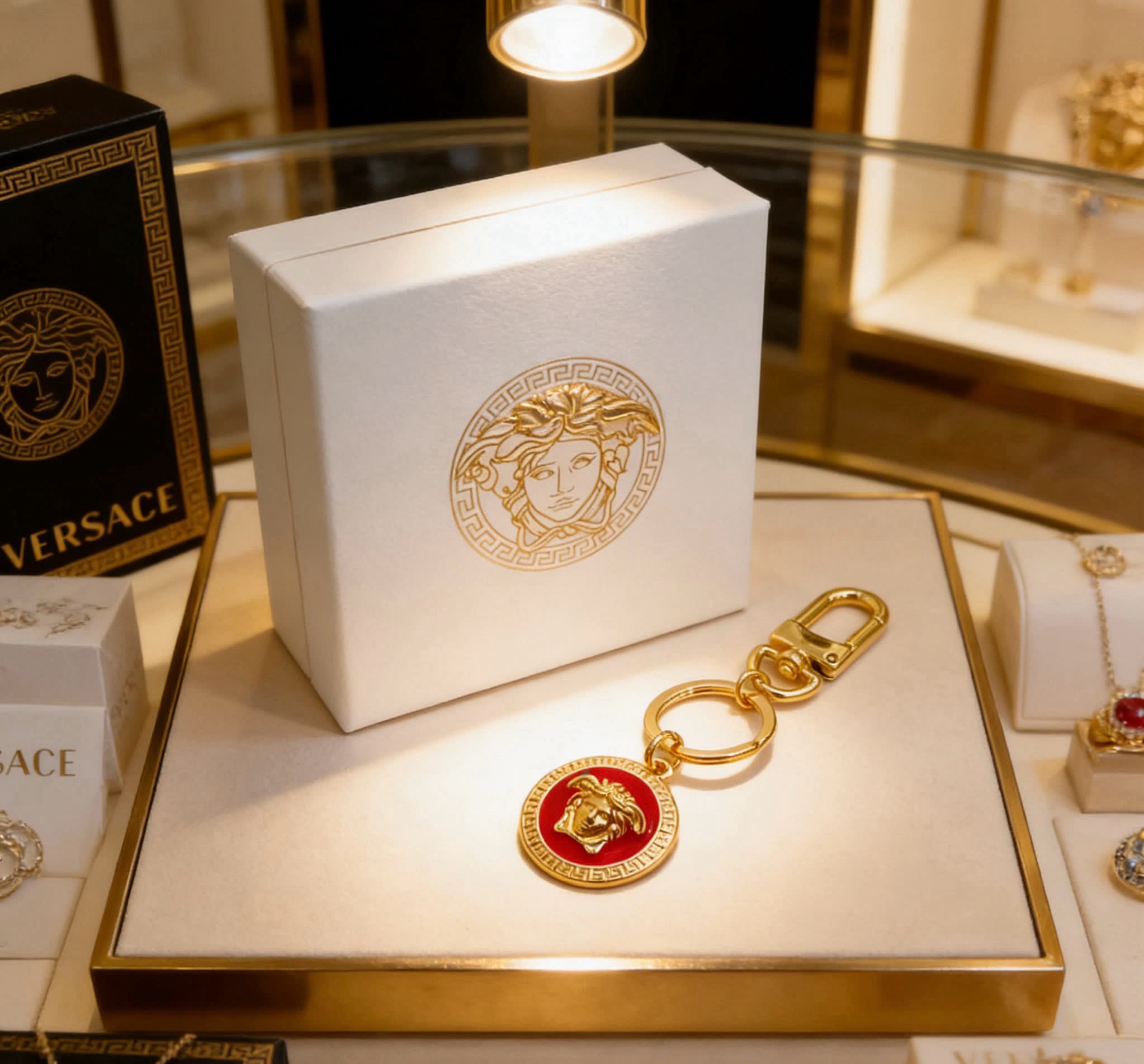 Versace Medusa Keychain