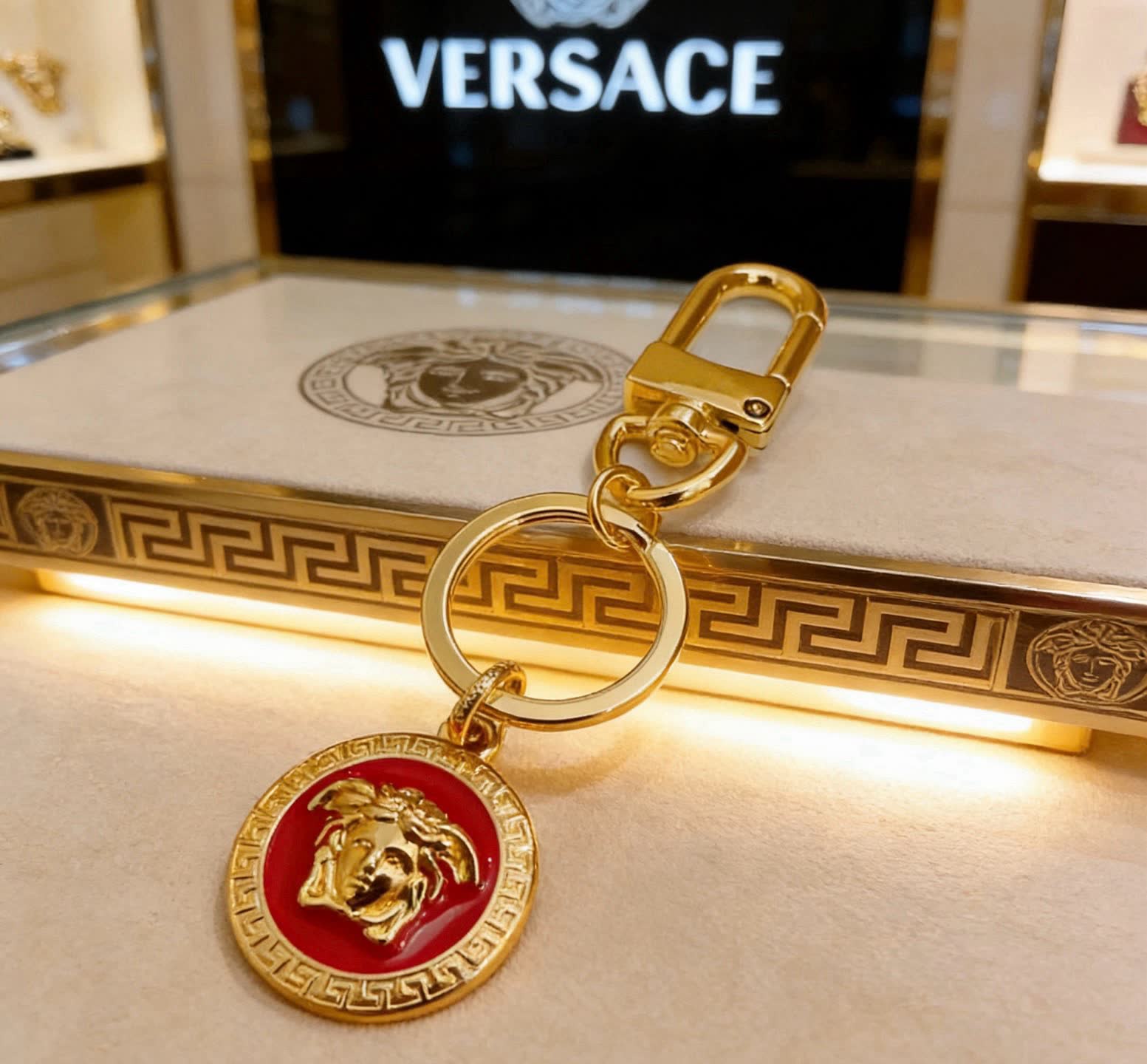 Versace Medusa Keychain