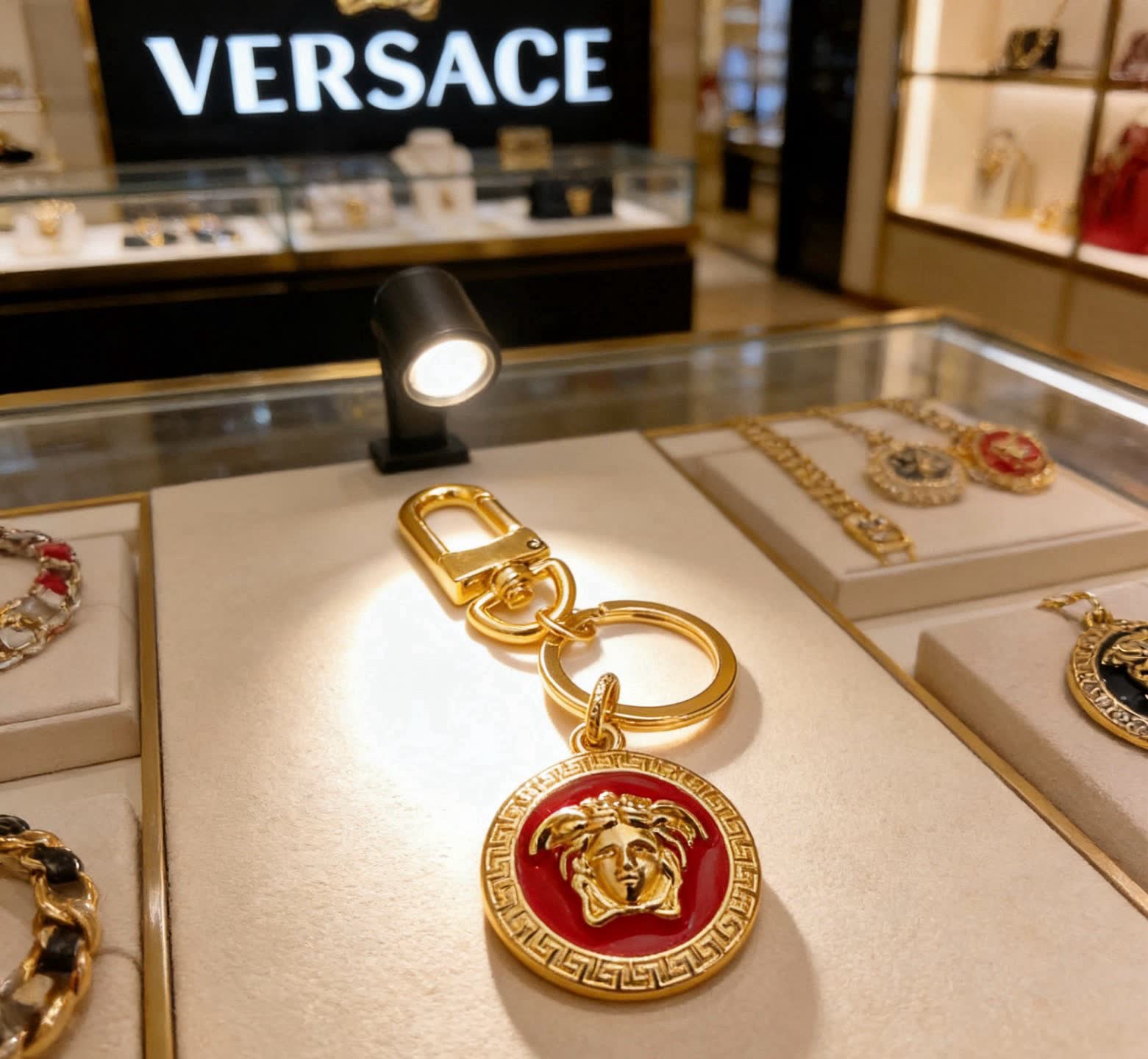 Versace Medusa Keychain