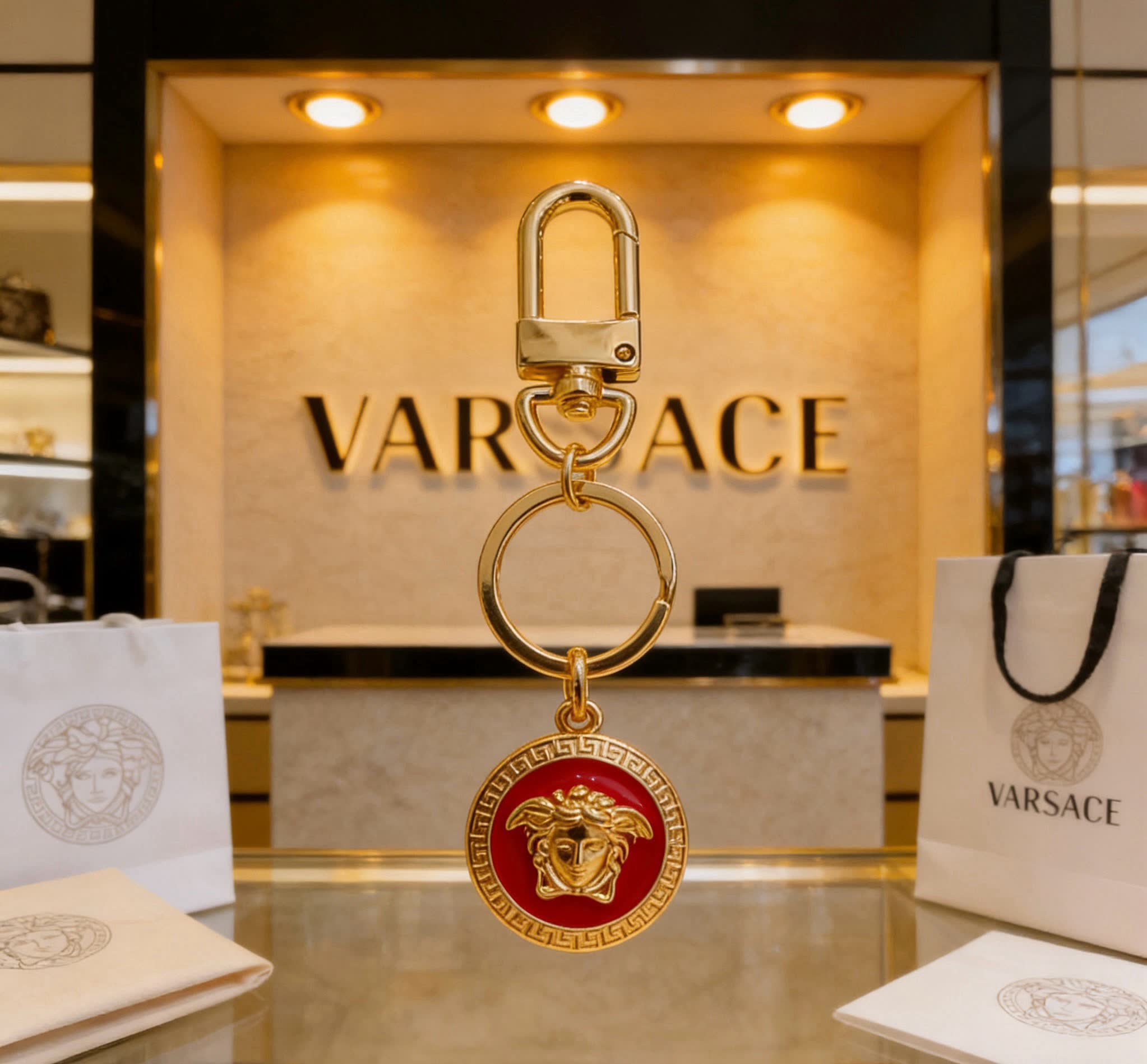 Versace Medusa Keychain