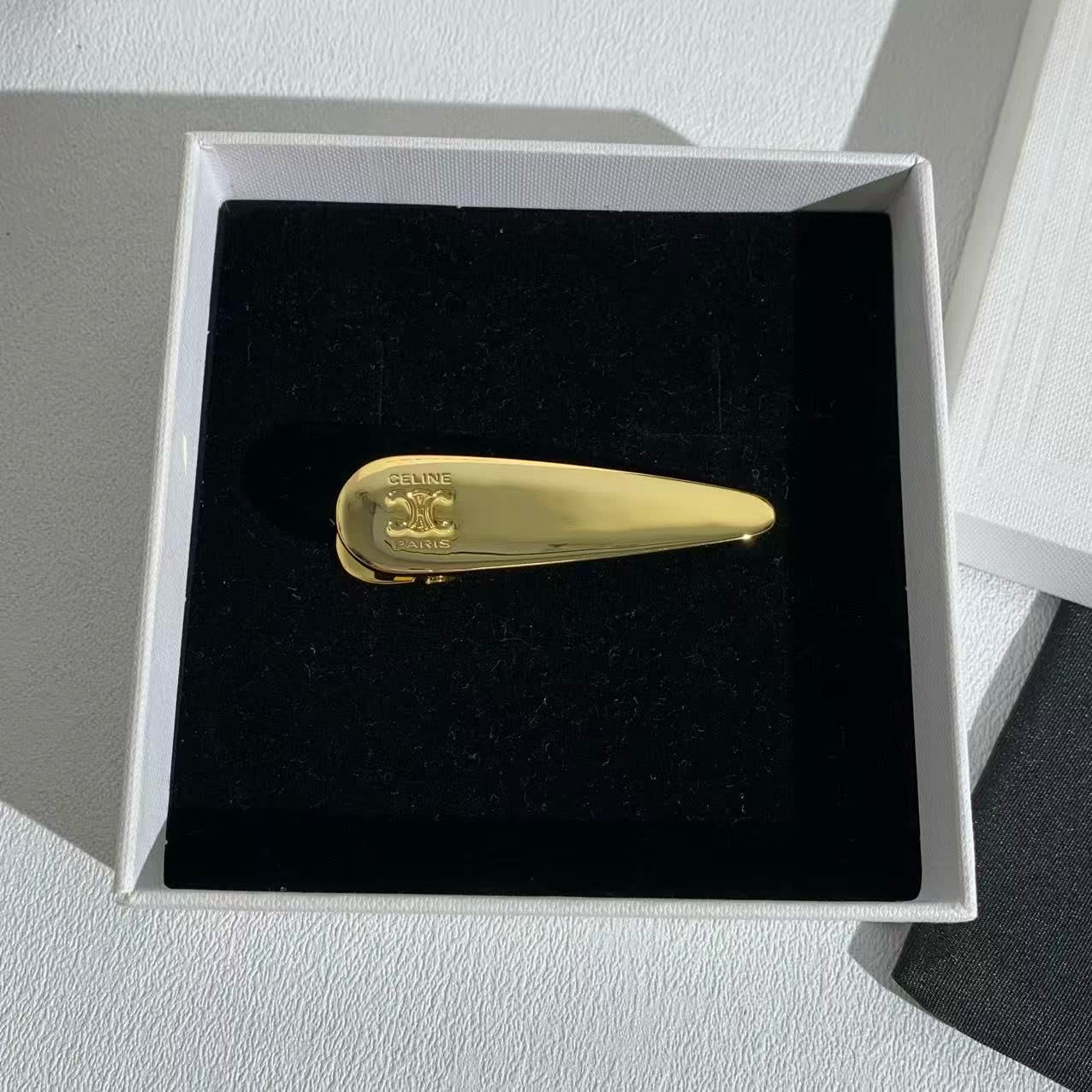 Celine Gold Hair Clip
