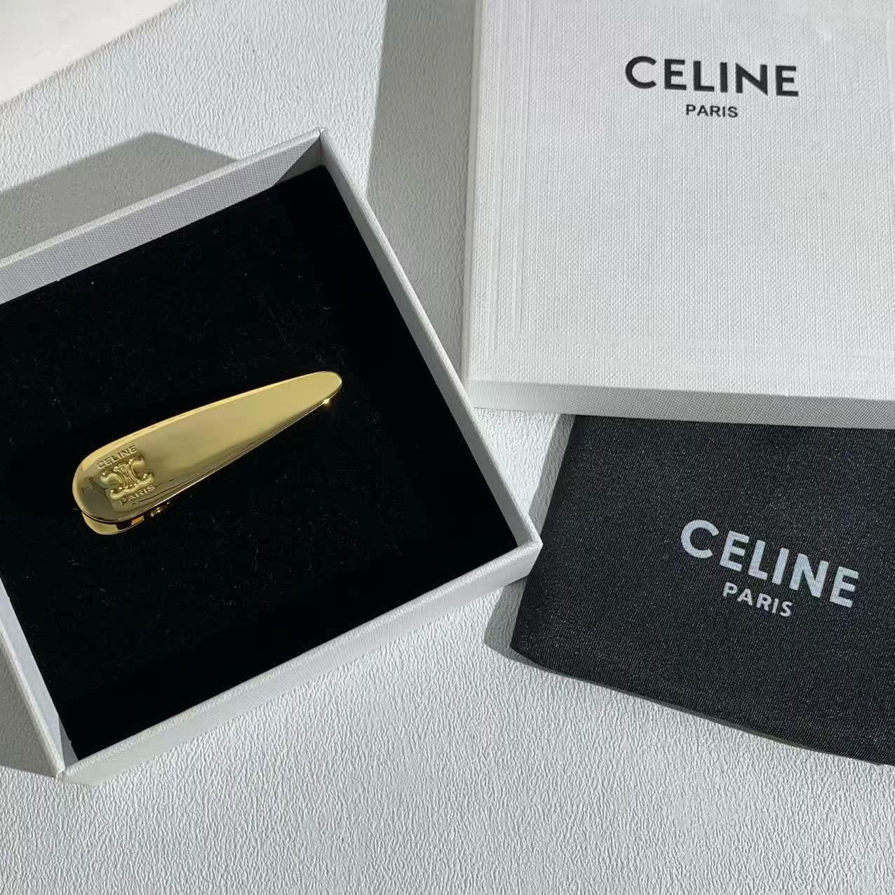 Celine Gold Hair Clip