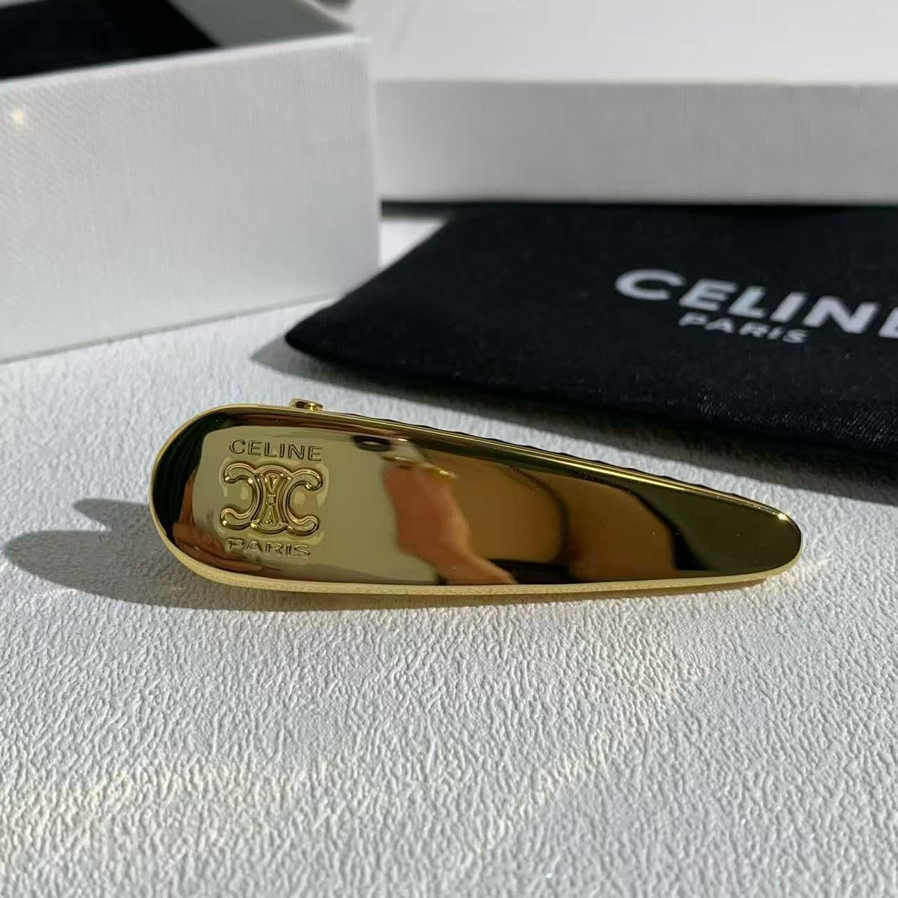 Celine Gold Hair Clip