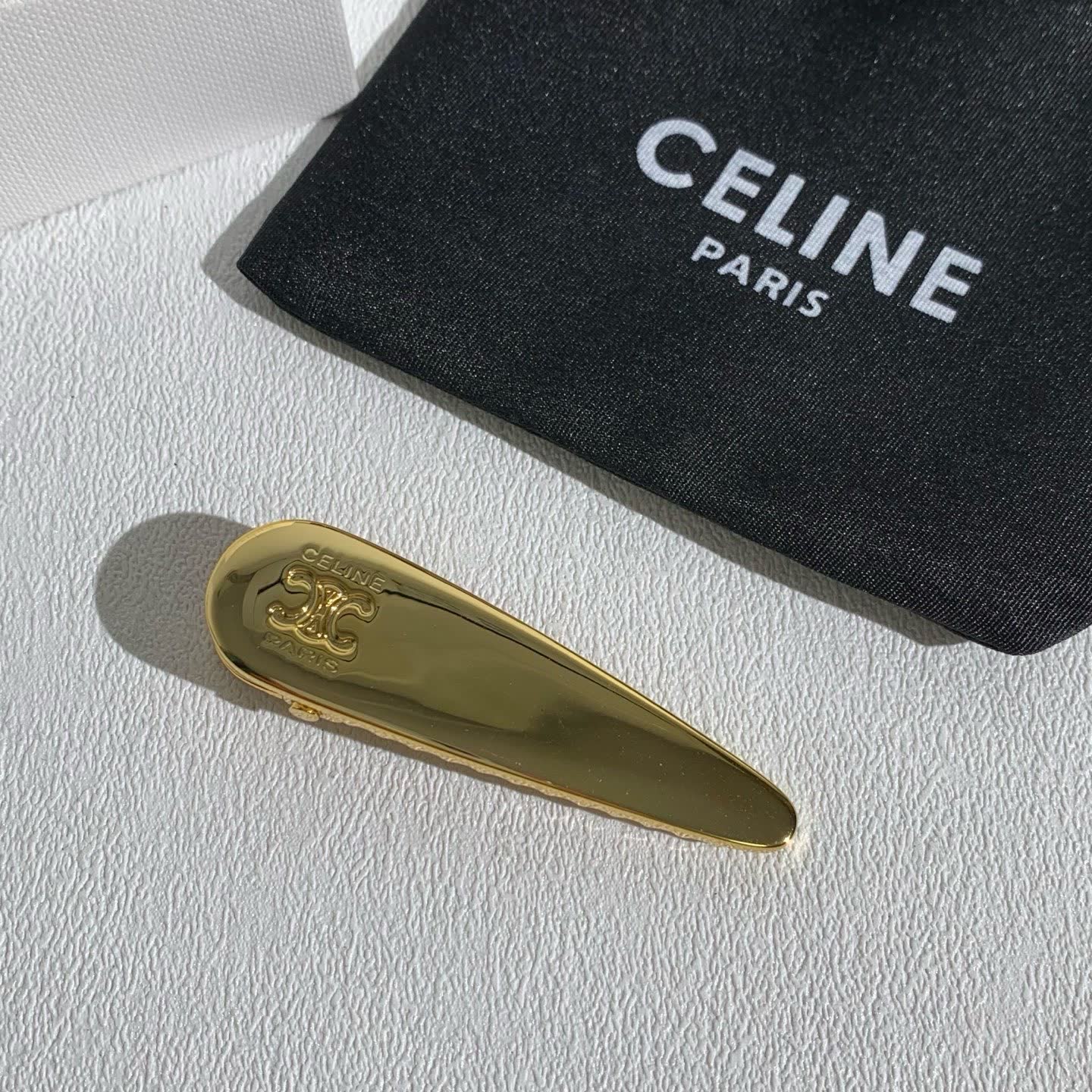 Celine Gold Hair Clip