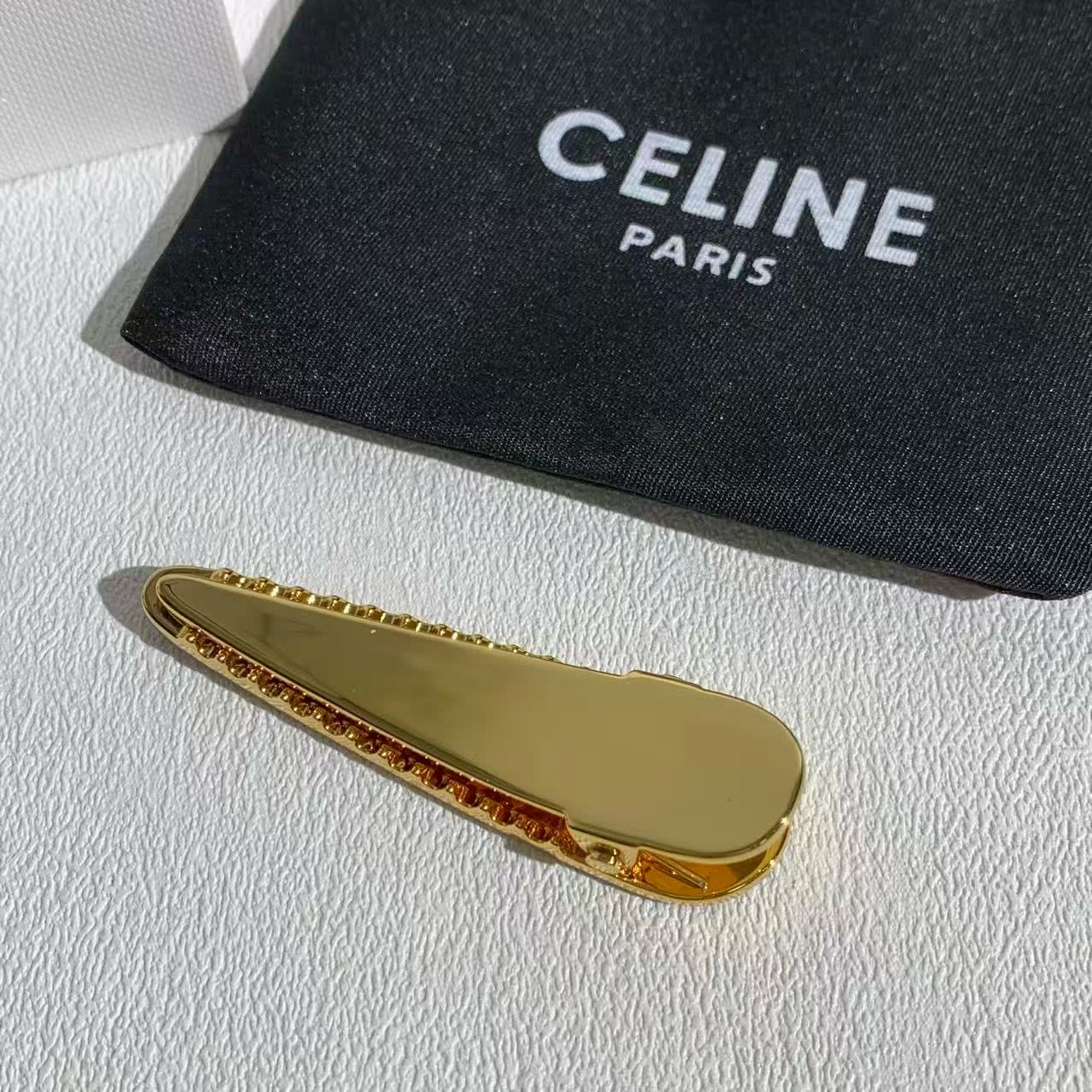 Celine Gold Hair Clip
