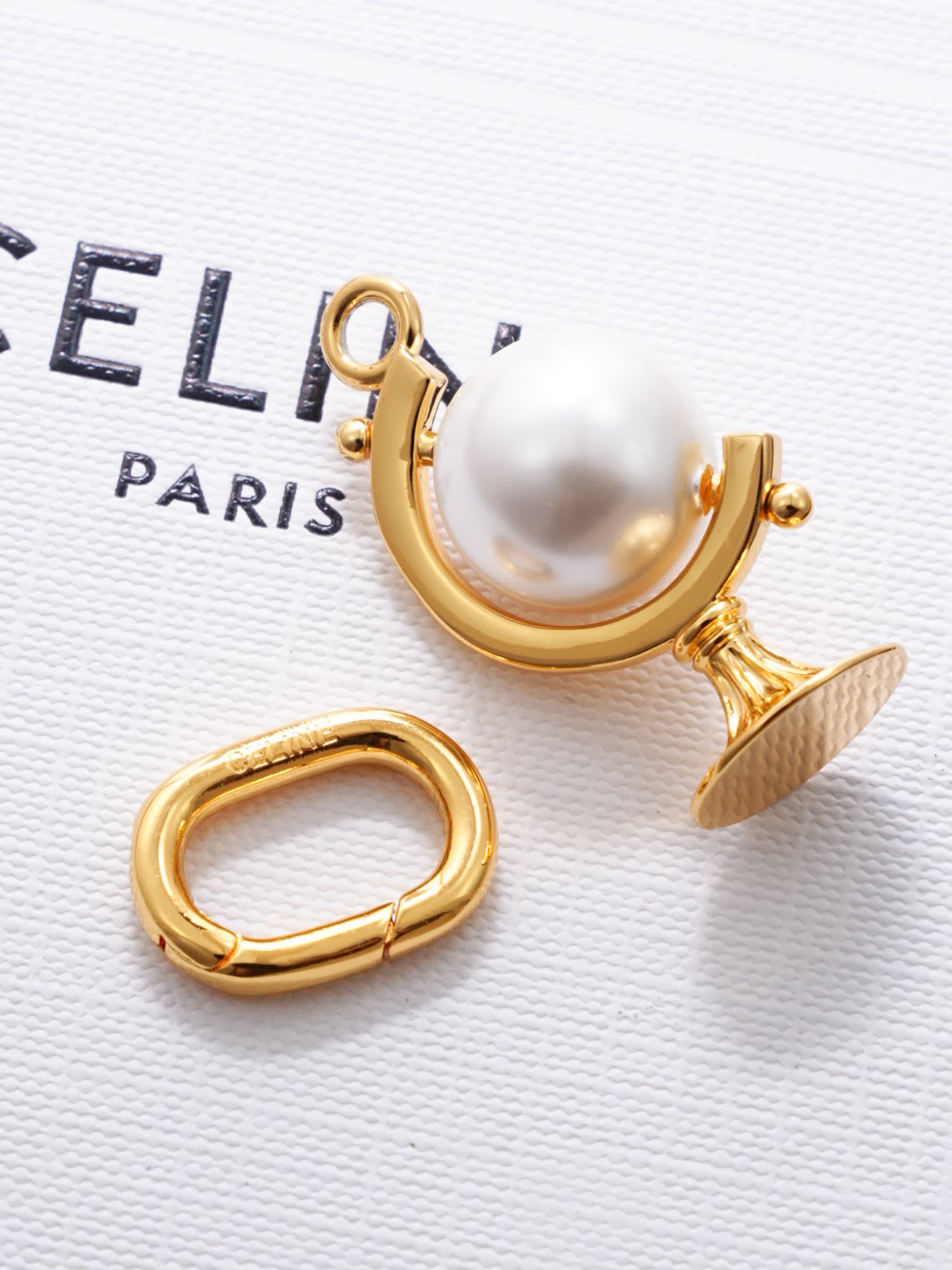 Celine Gold and Pearl Charm