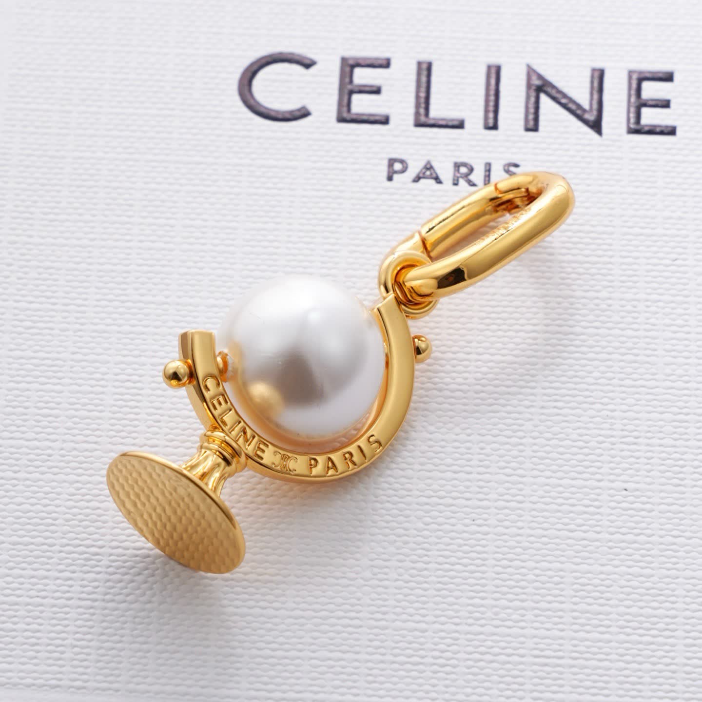 Celine Gold and Pearl Charm