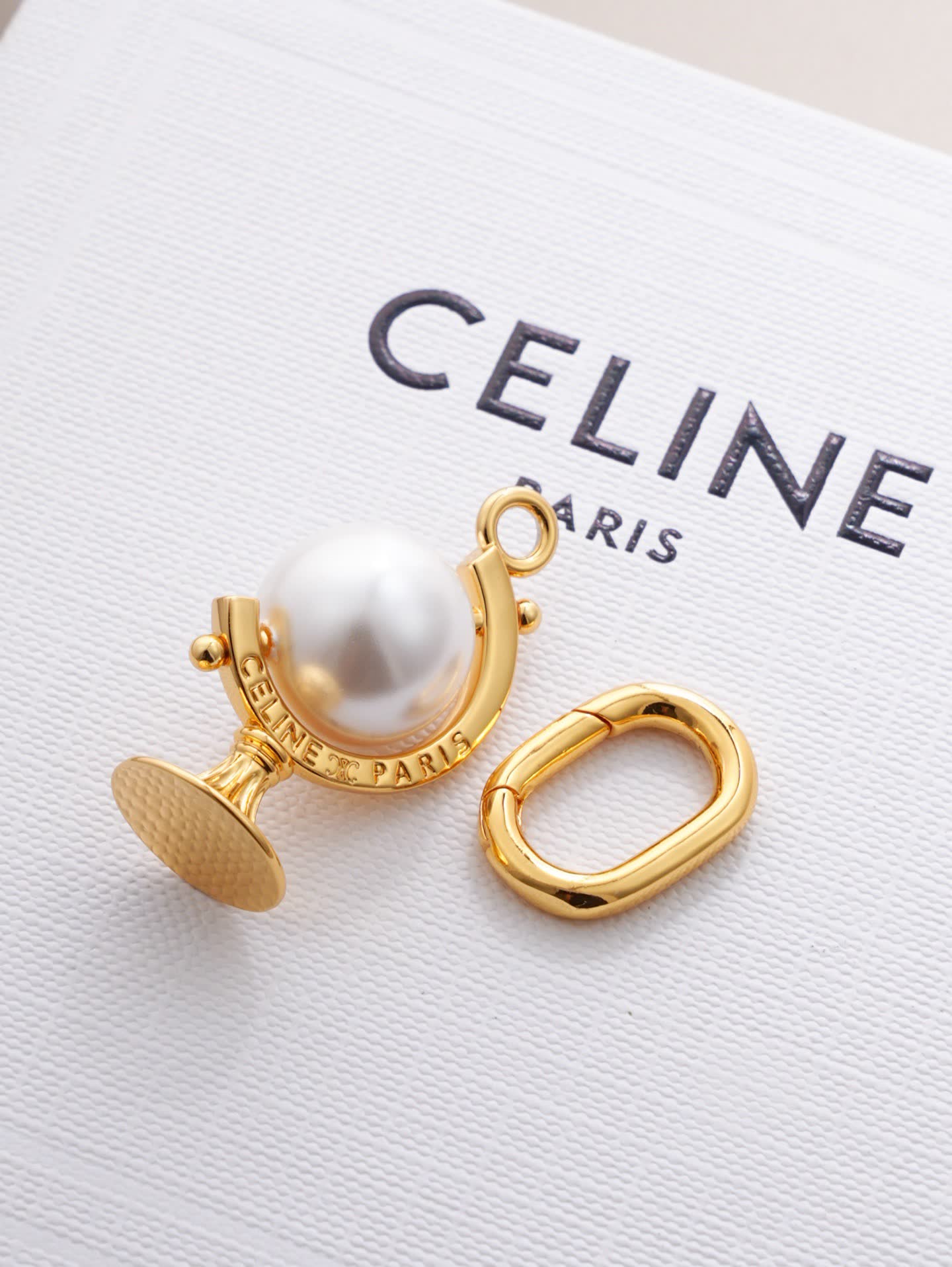 Celine Gold and Pearl Charm