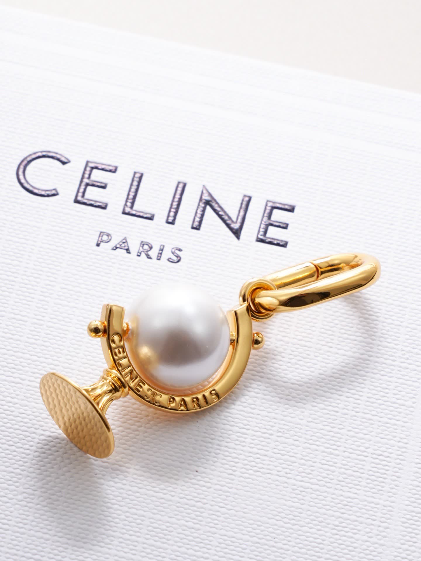 Celine Gold and Pearl Charm