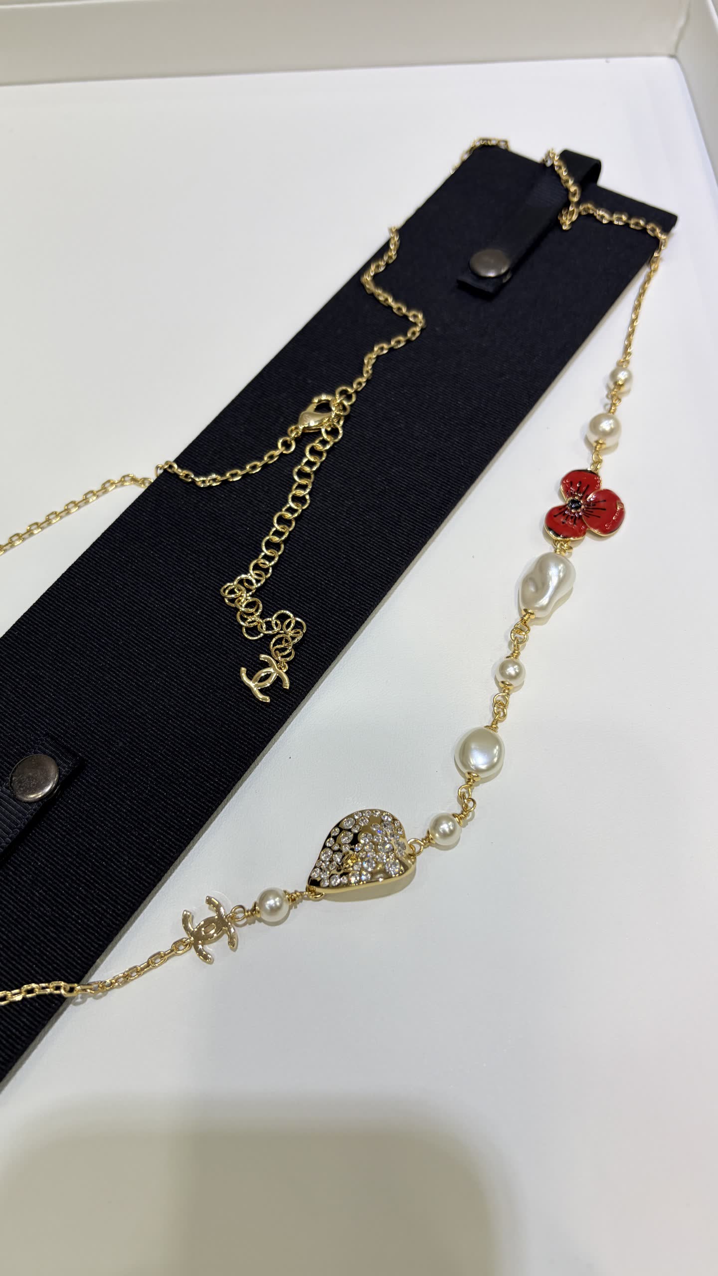 Chanel Pearl and Crystal Belt