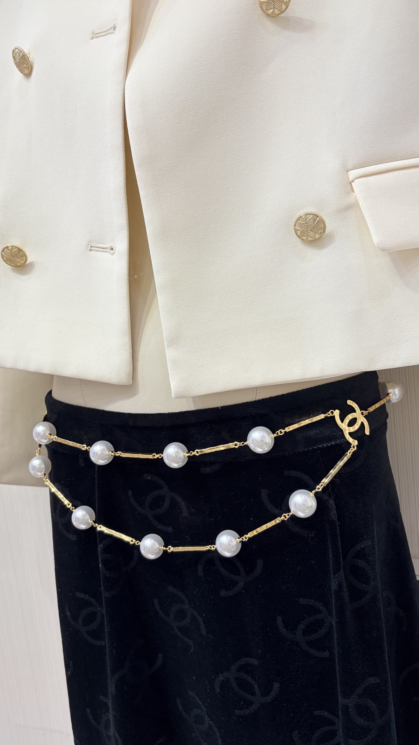 Chanel Pearl Belt