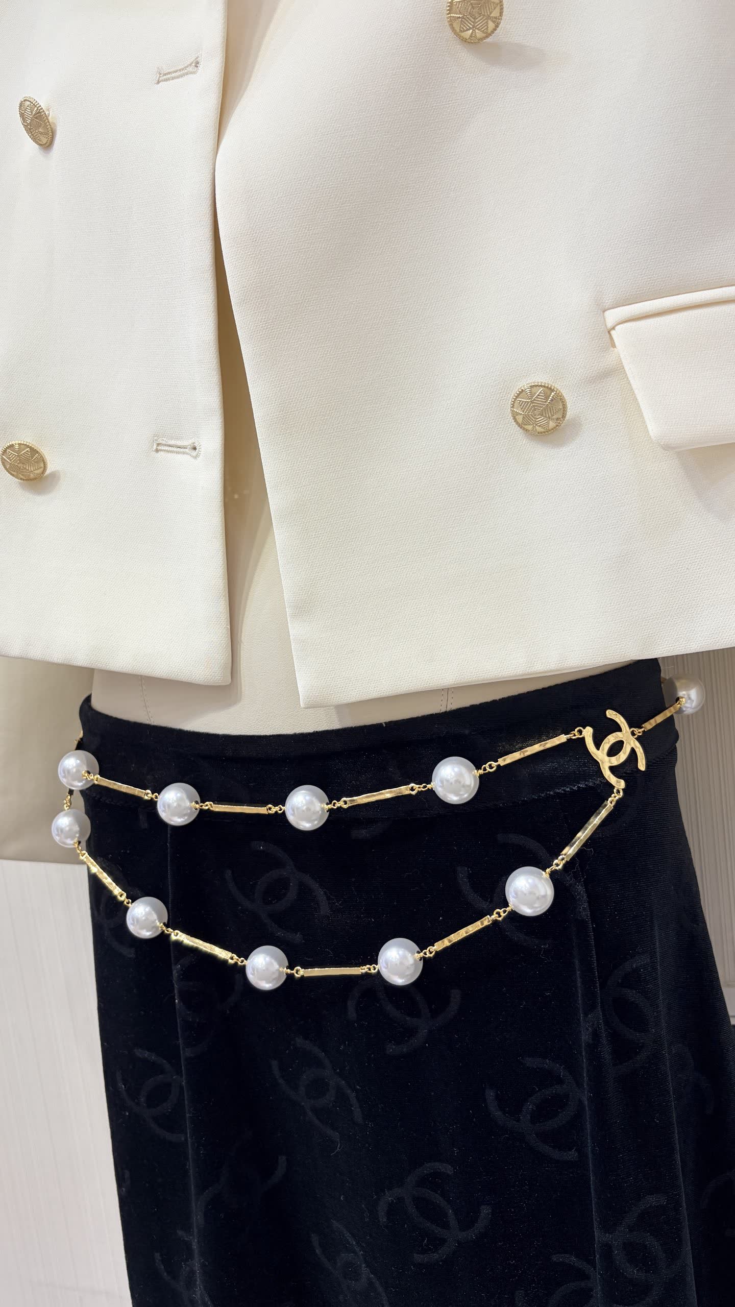 Chanel Pearl Belt