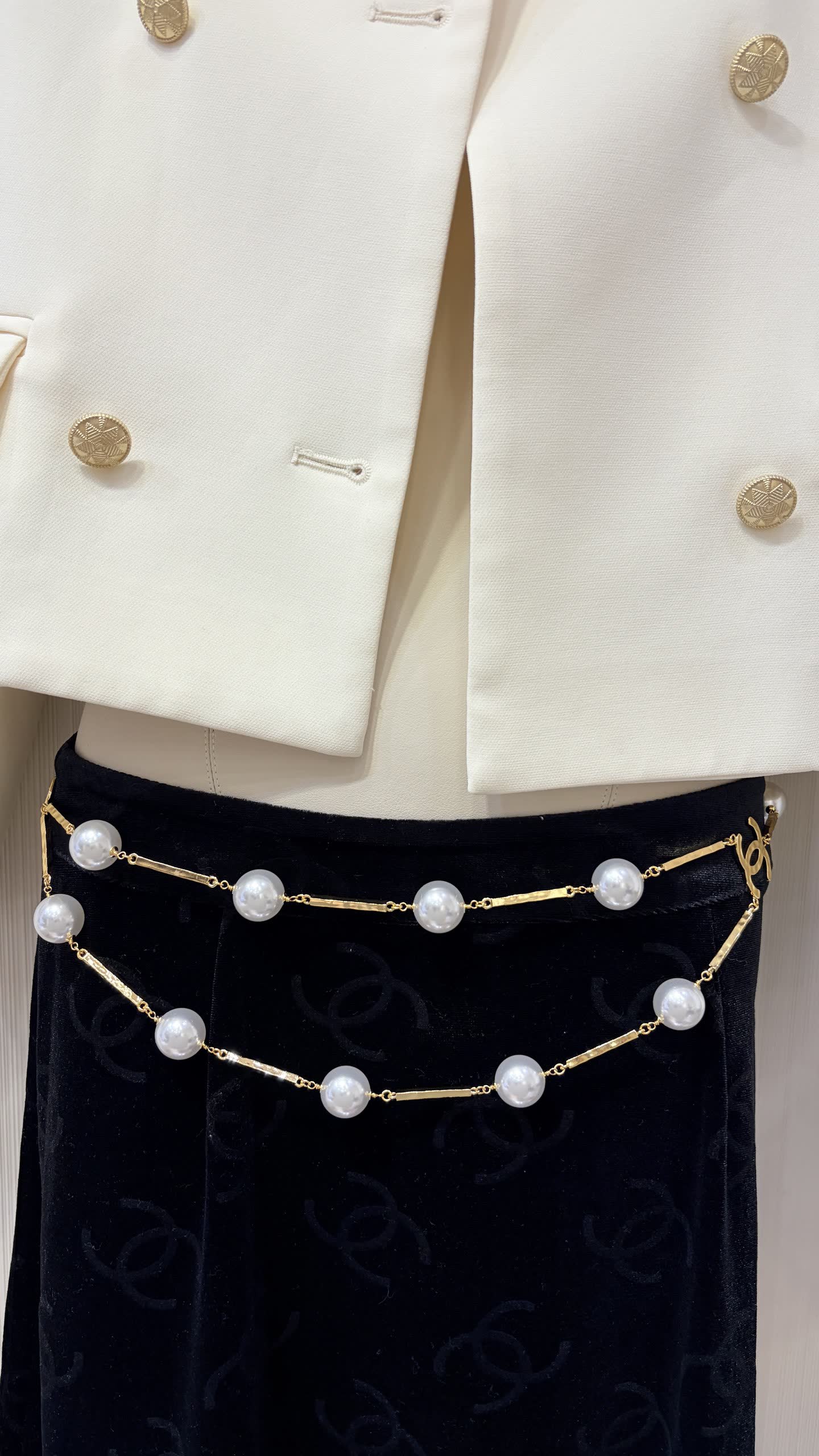 Chanel Pearl Belt