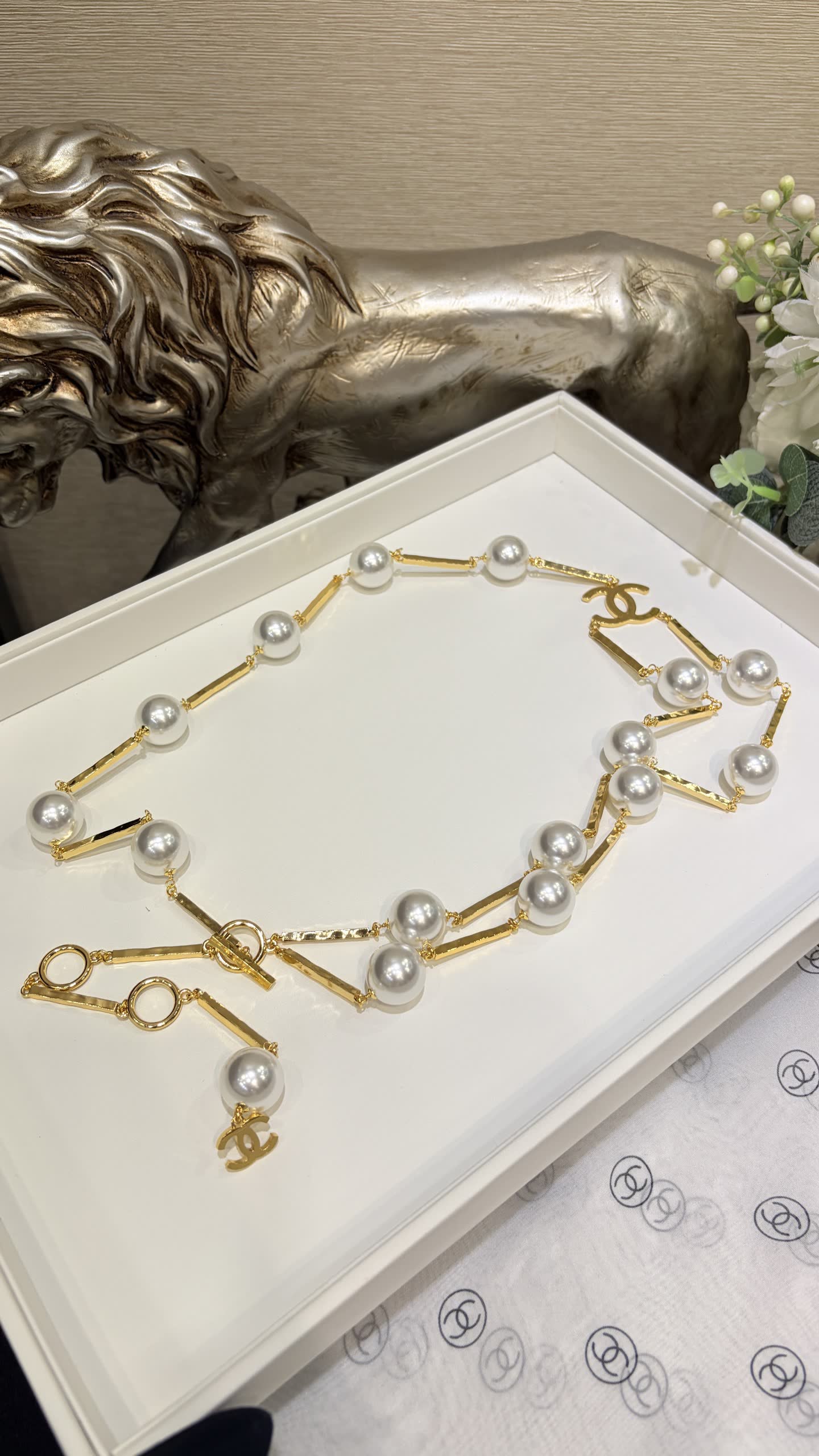 Chanel Pearl Belt