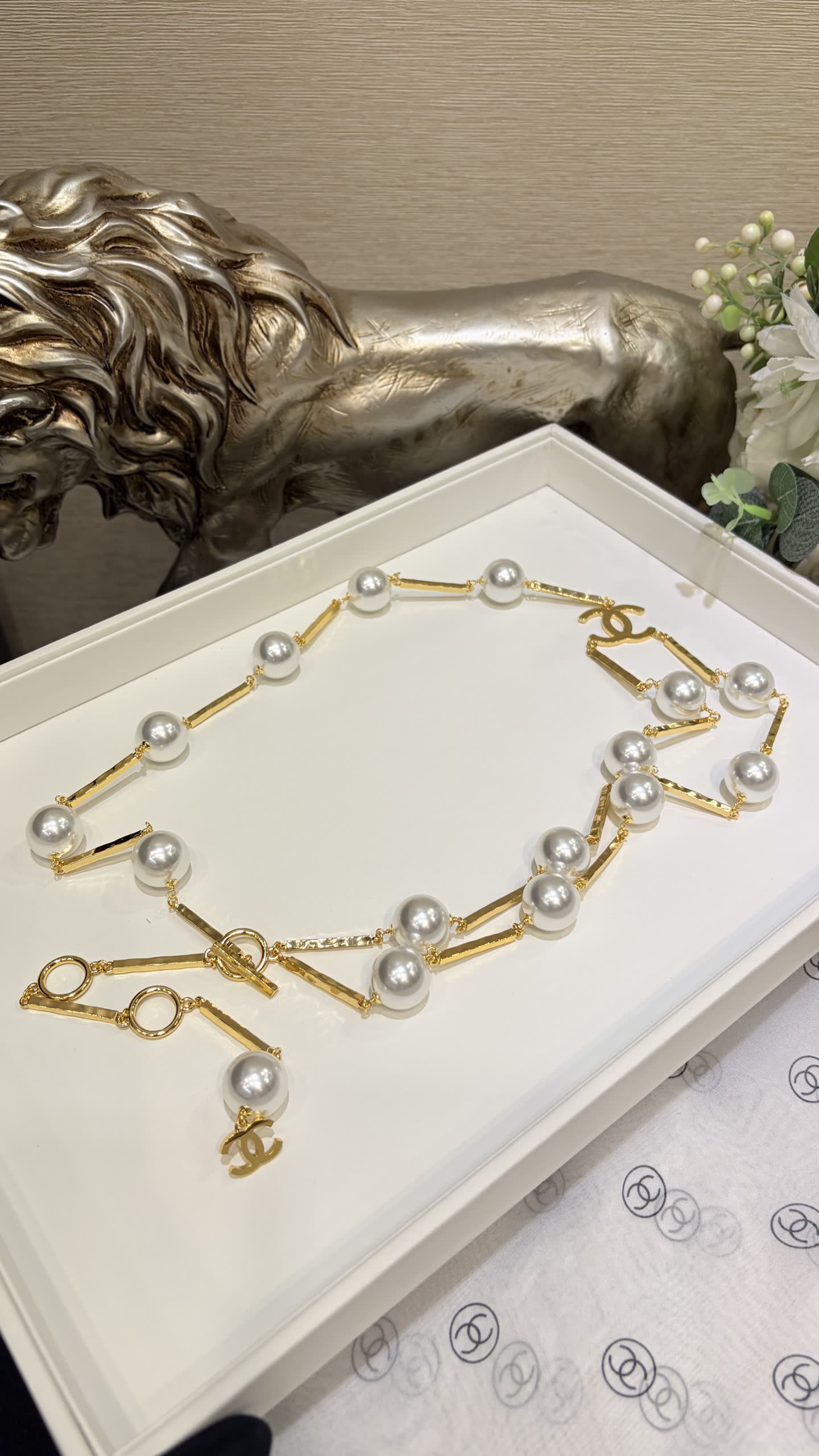 Chanel Pearl Belt
