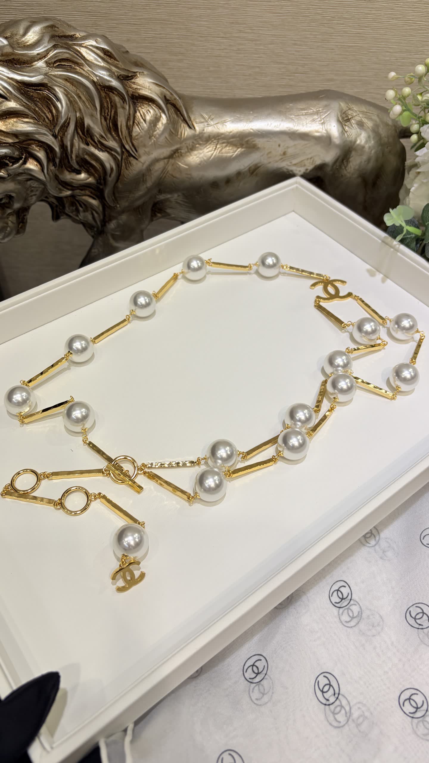 Chanel Pearl Belt