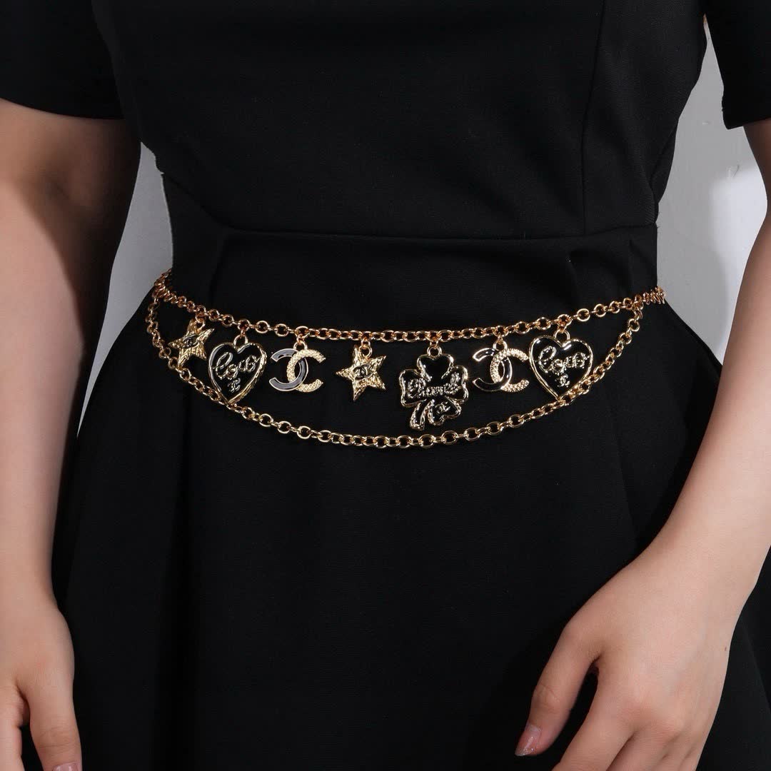Chanel Double Chain Belt with Charms