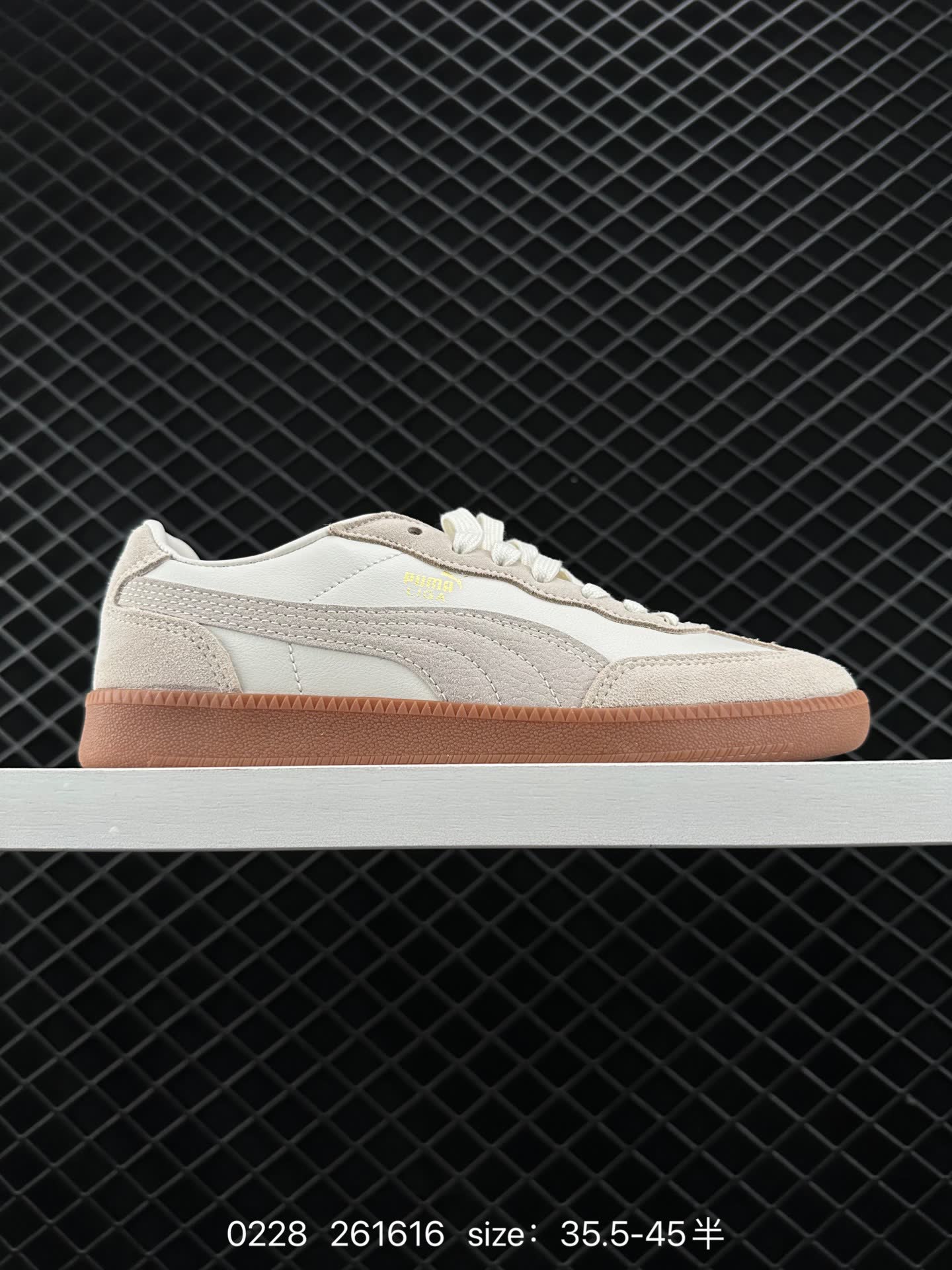 PUMA Liga Leather Trainers”Donna/Uomo Whisper“ PUMA Liga Leather Trainers”Donna/Uomo Whisper“